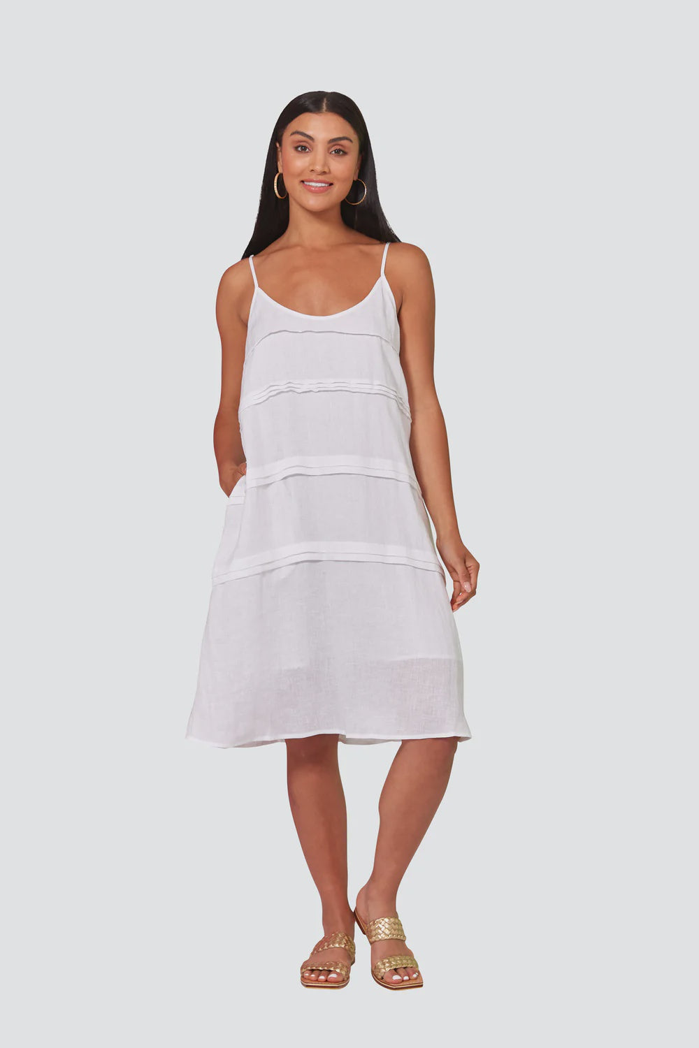La Vie Tank Dress Blanc