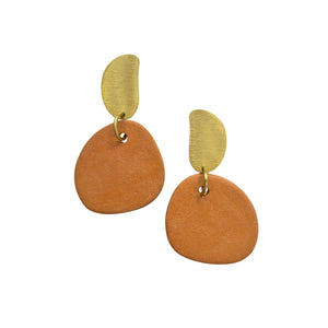 Ceramic Pebble Earring