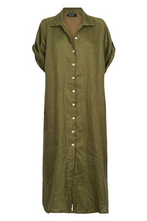 Studio Shirt Dress Khaki