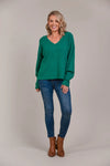 Palmer Cable Knit Teal