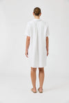 Studio Short Shirt Dress / White