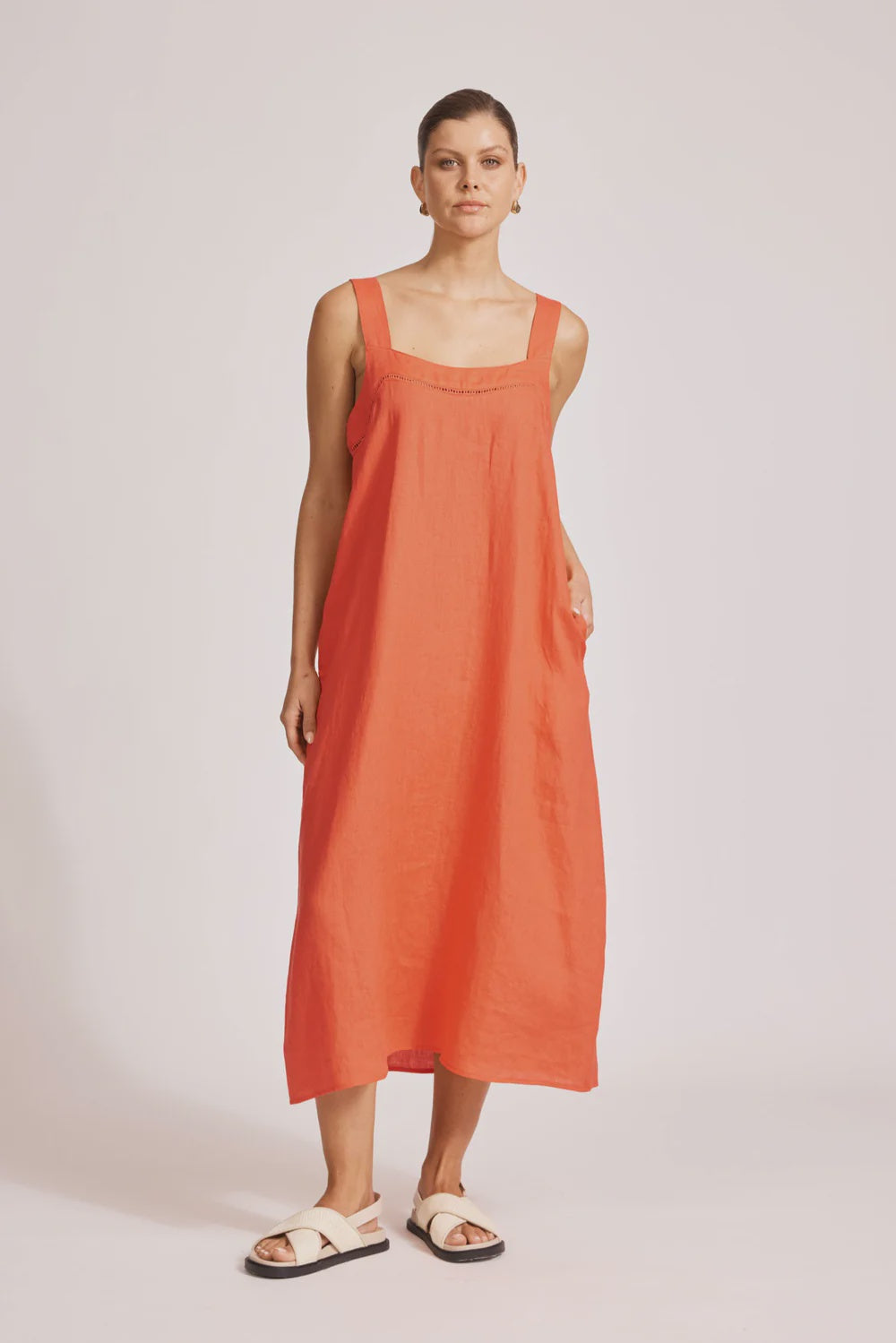 Miramar Tank Maxi Dress / Coral