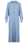 Melenia Denim Collared Dress / Denim