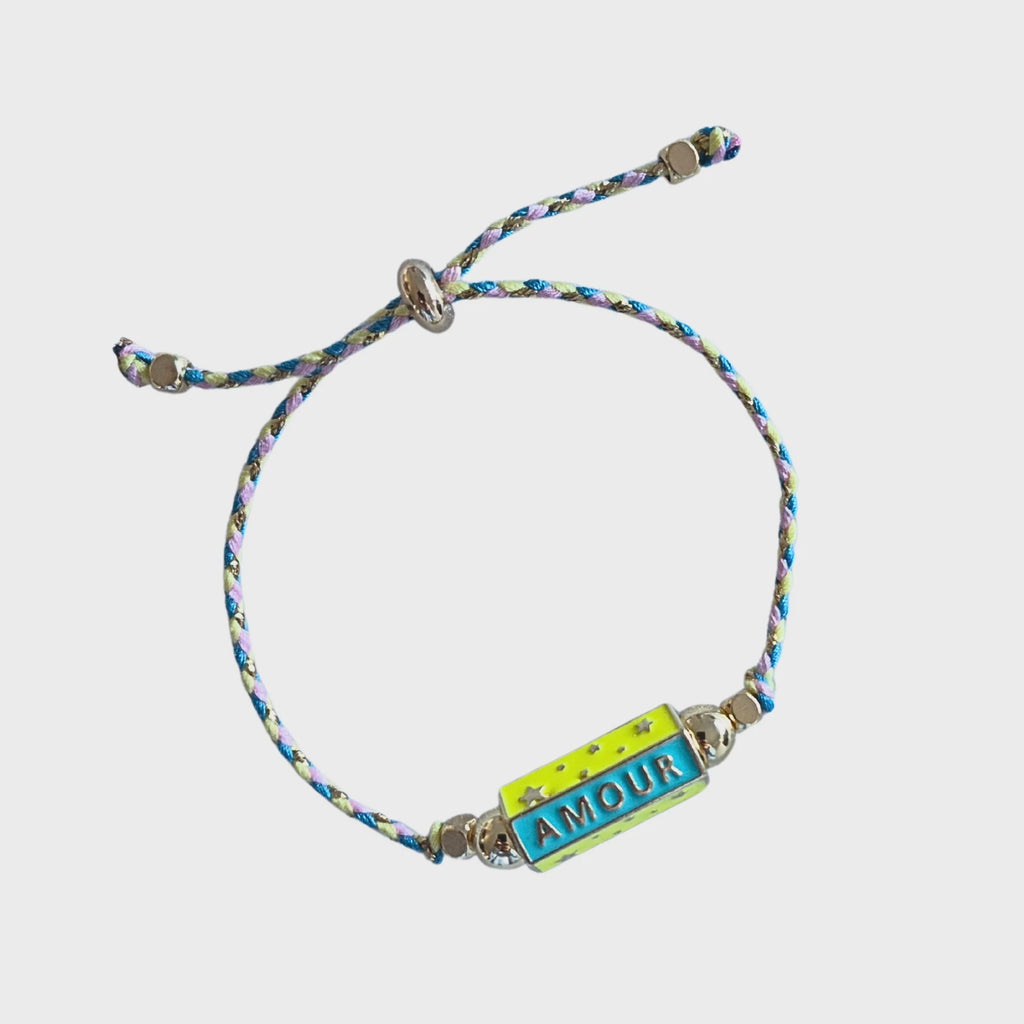 Amour Cord Bracelet Blue