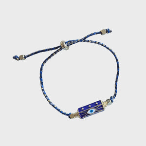 Evil Eye Cord Bracelet Blue