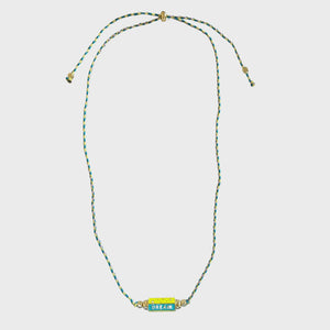 Amour Cord Necklace Blue