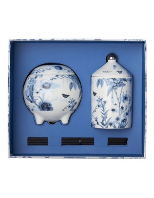 Peony & Apple Blossom Mini Candle & Diffuser Gift Set