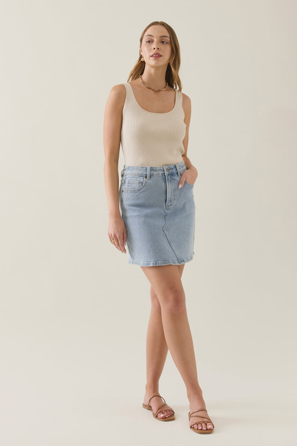 Margot Denim Skirt / Stellar