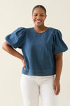 Sofie Denim Top / Drift