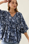 Wilma Top / Navy