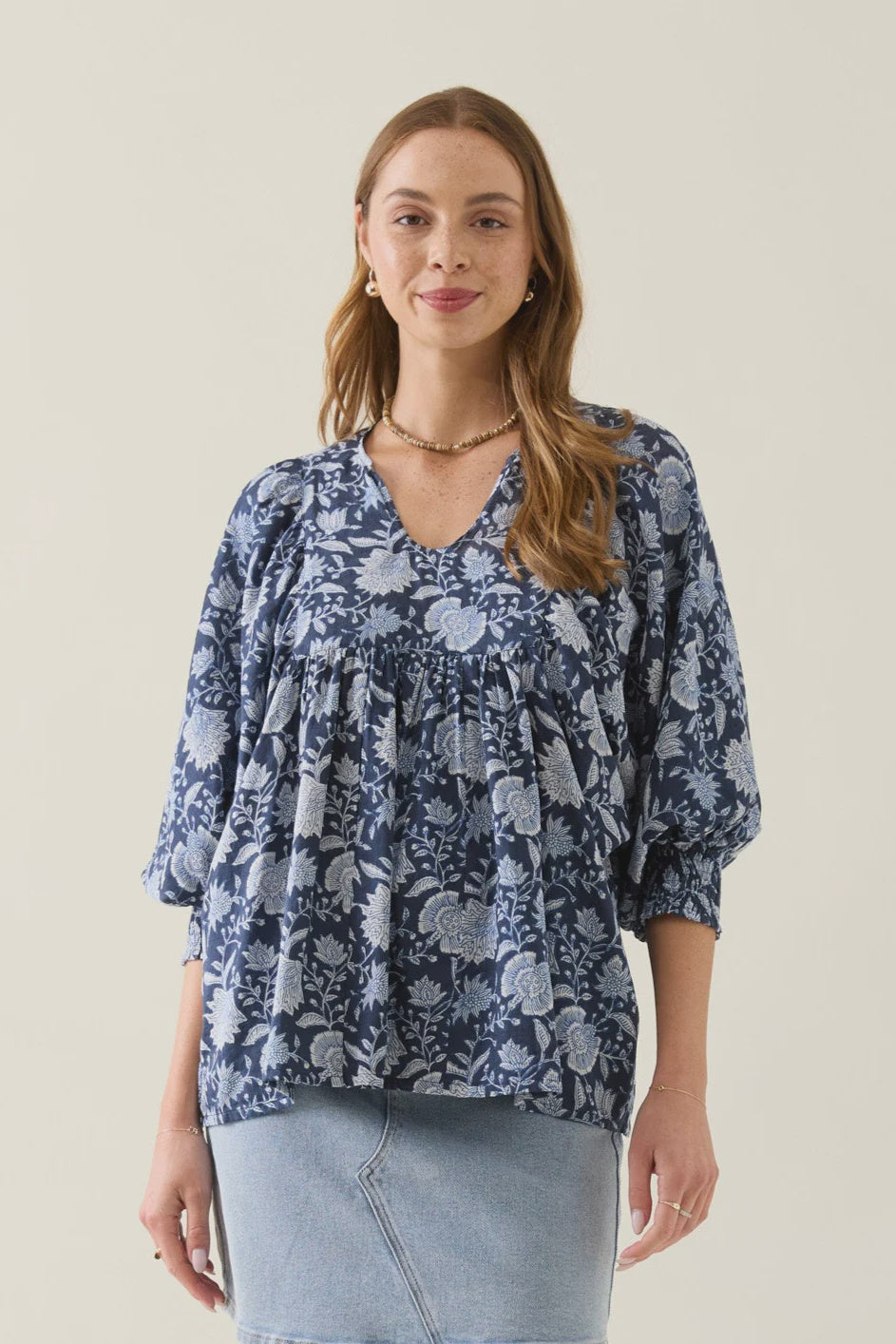 Wilma Top / Navy