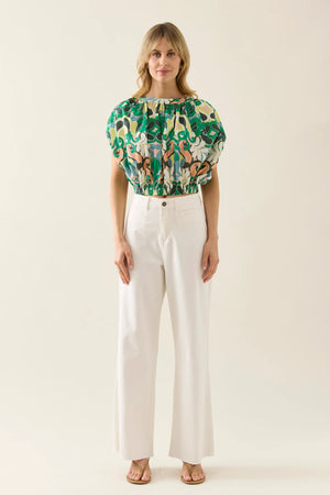 Aurora Reversible Crop Top Paisley