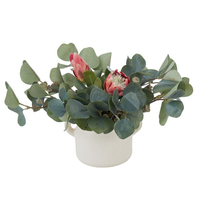 Protea Eucalyptus Pod / Pink