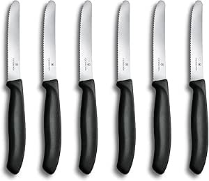 Victorinox Swiss Classic Knife Set of 6 Black