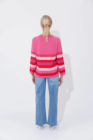 Florida Stripe Jumper Pink