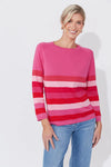 Florida Stripe Jumper Pink