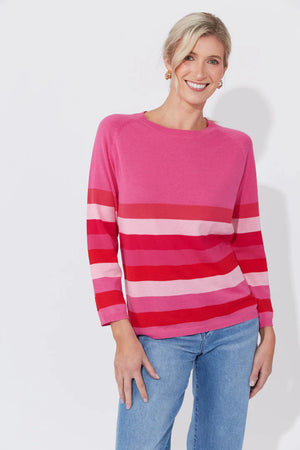 Florida Stripe Jumper Pink