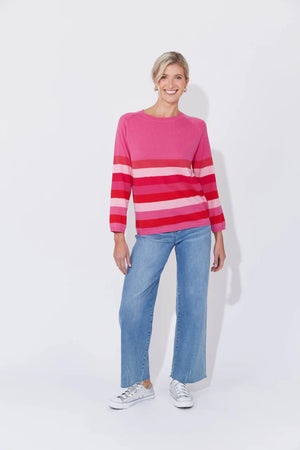 Florida Stripe Jumper Pink