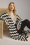 Marrakesh Cardigan White/Kohl/ONE SIZE
