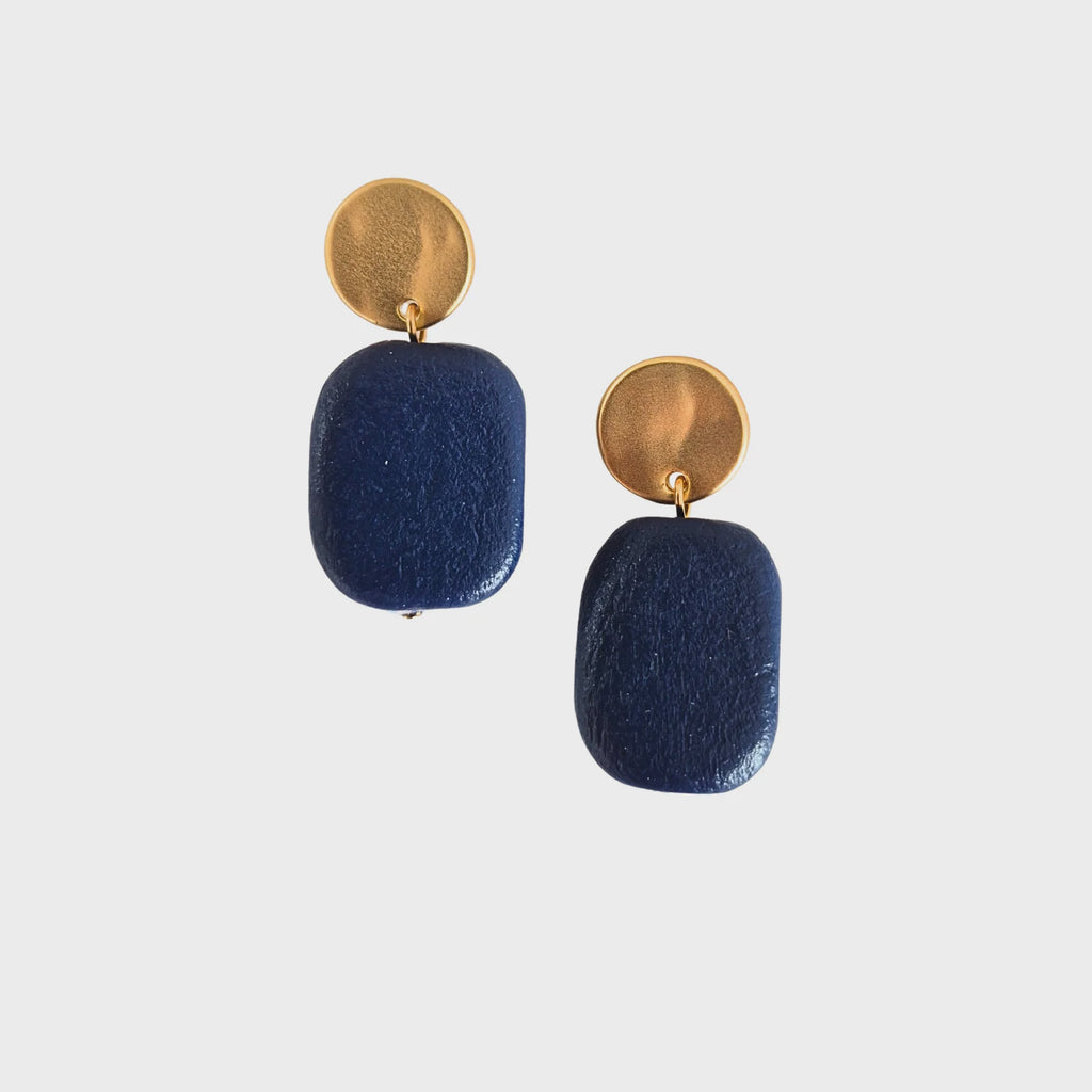 Samantha Wood Earring Navy