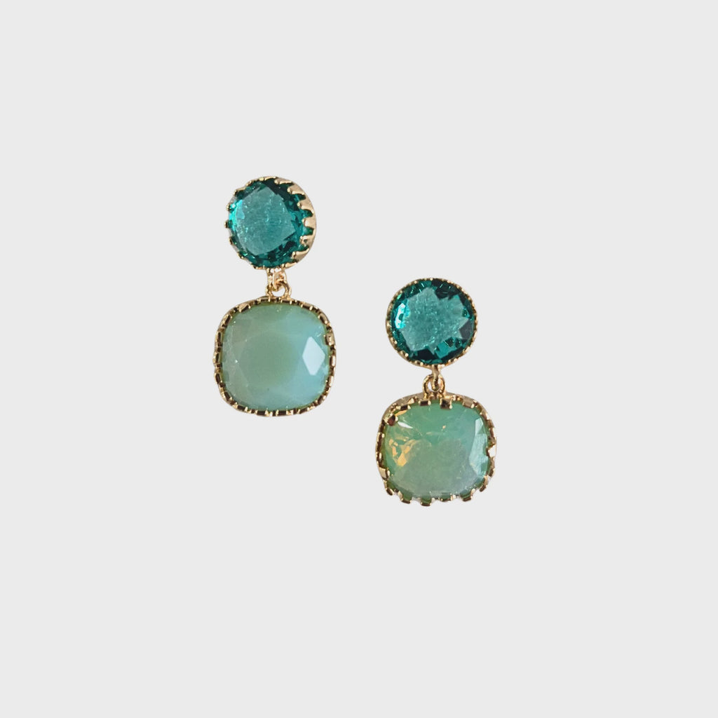 Chime Blue Gem Earring