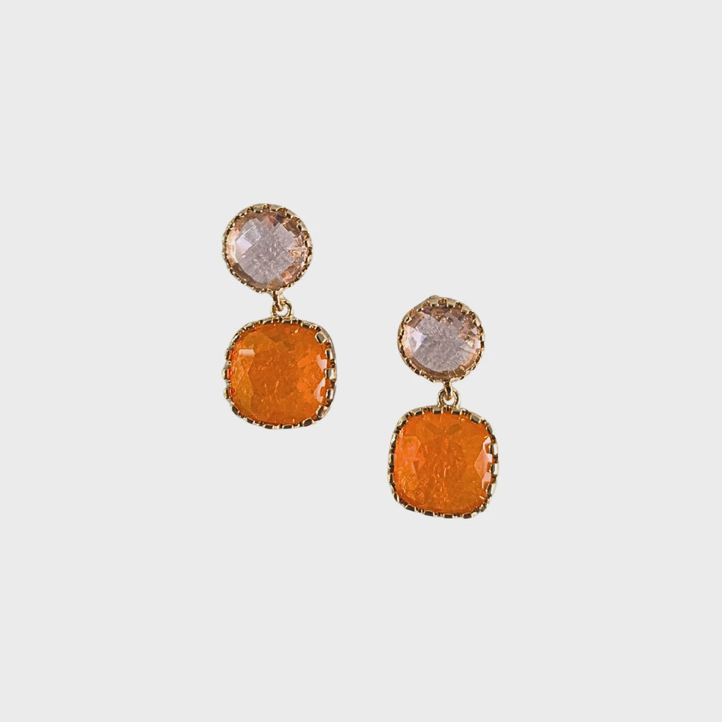 Chime Pink Gem Earring