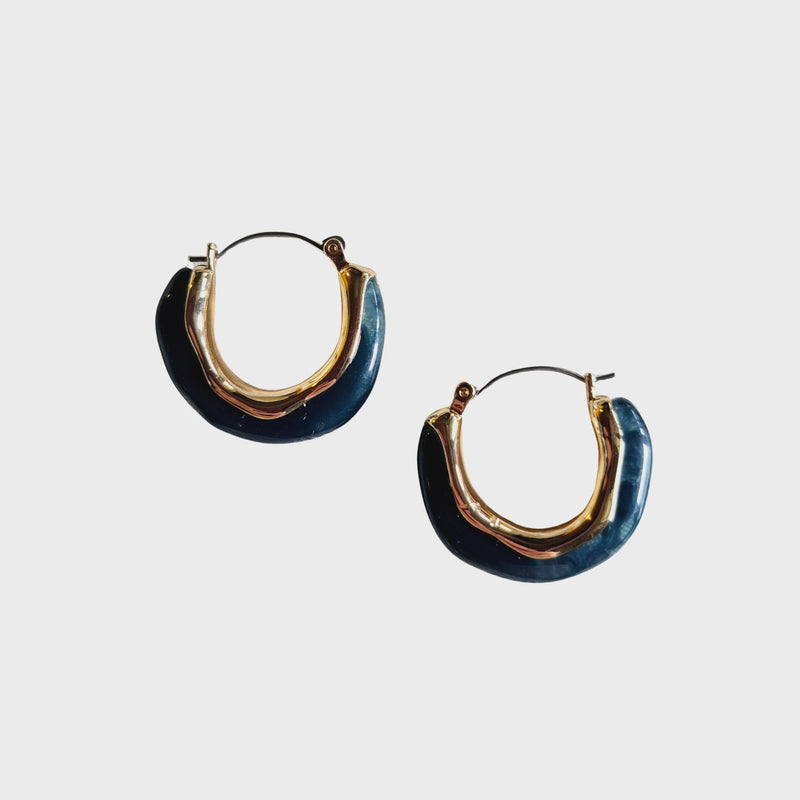 Resin Hoop Earring
