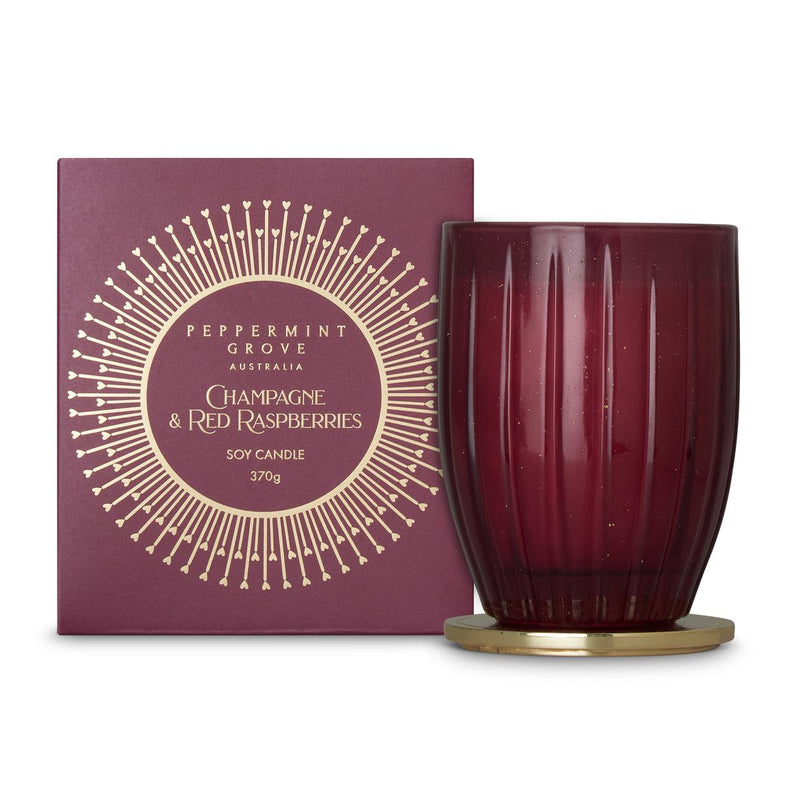 Champagne & Red Raspberries Candle 370g