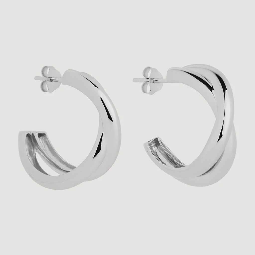 Cafe Silver Earrings