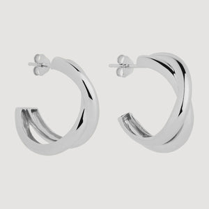 Cafe Silver Earrings