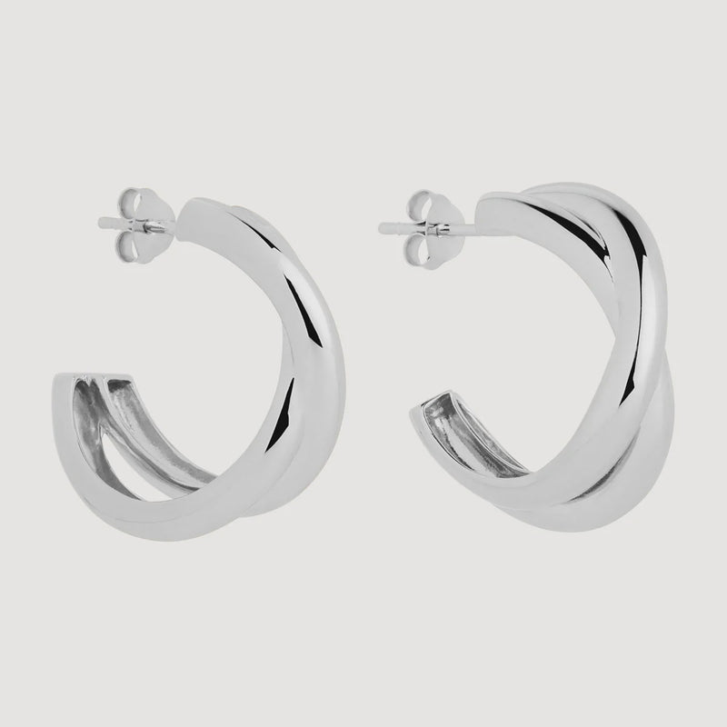 Cafe Silver Earrings