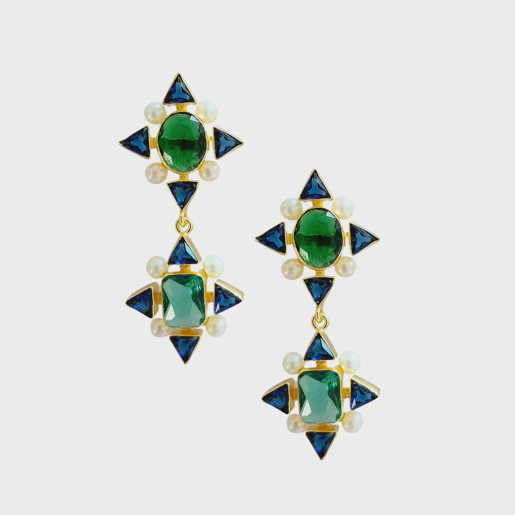 Stellar Gem Earring Green