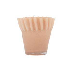 Tousle Fluted Vase Pink 14cm