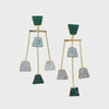 Natural Stone Chain Earring