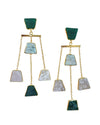 Natural Stone Chain Earring