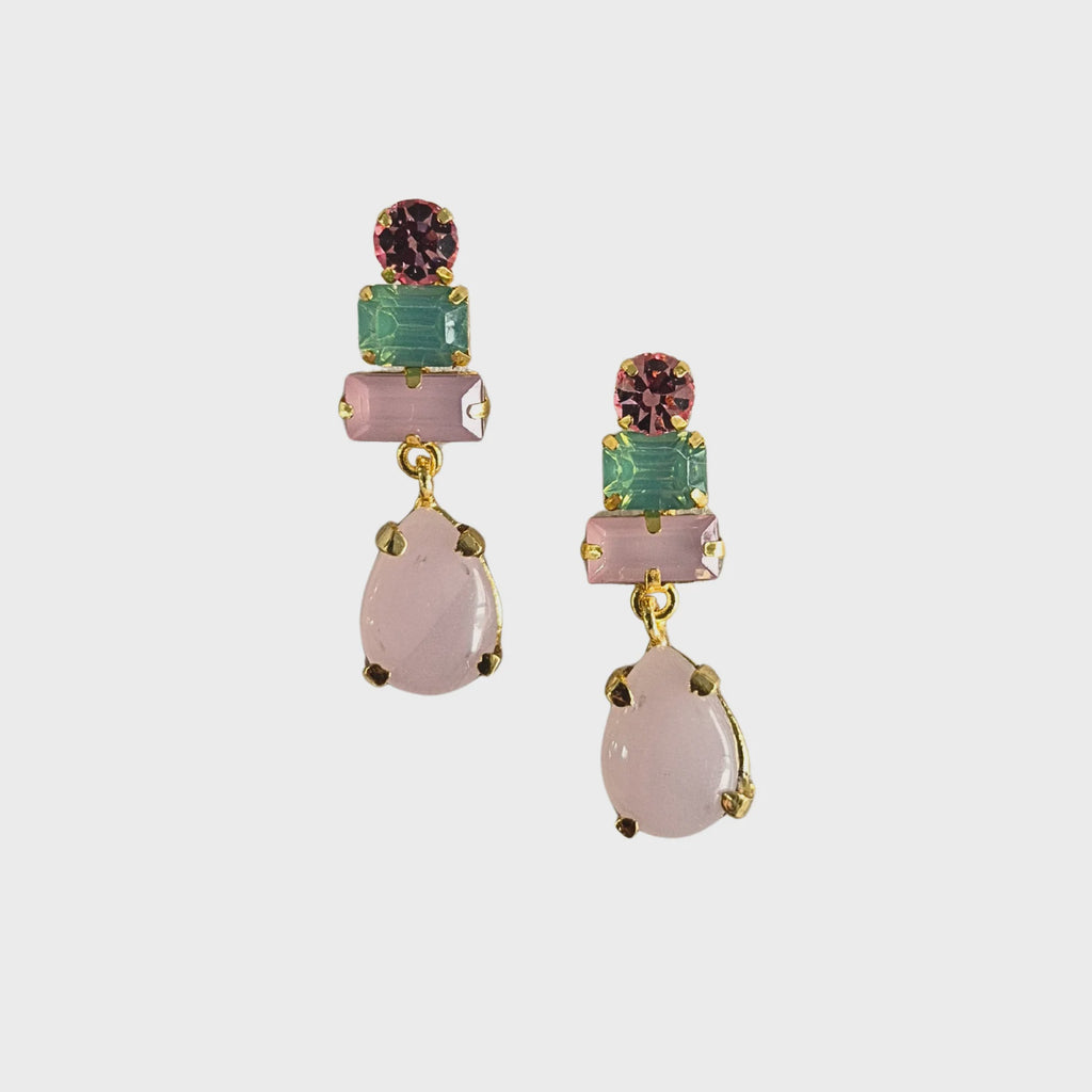 Jen Statement Earring Pink/Green