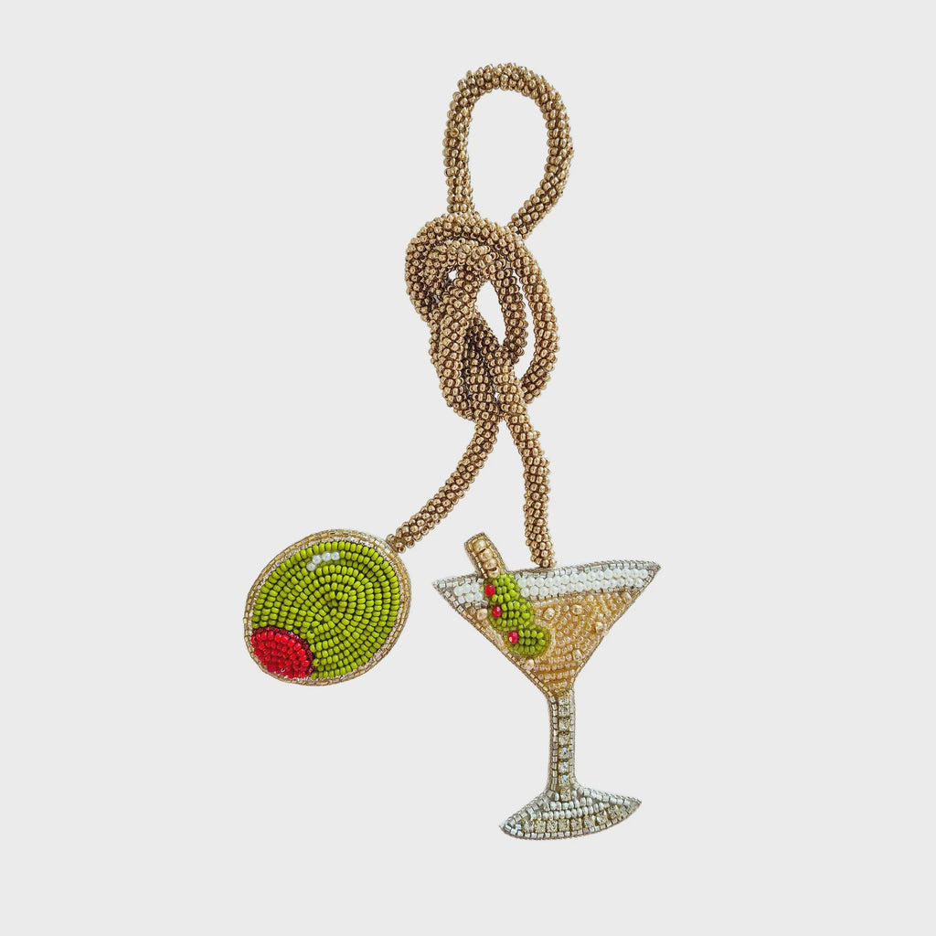 Beaded Bag Charm Martini