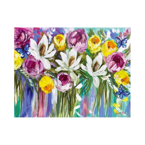 Spring Bouquet And Butterflies Hardboard Placemat Set