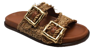 Ease Shoe Brown Raffia