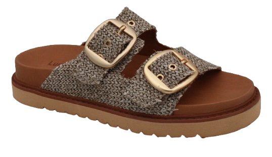 Avery Shoe Beige Raffia