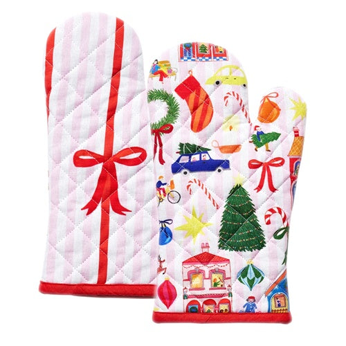 Night Before S/2 Oven Mitts