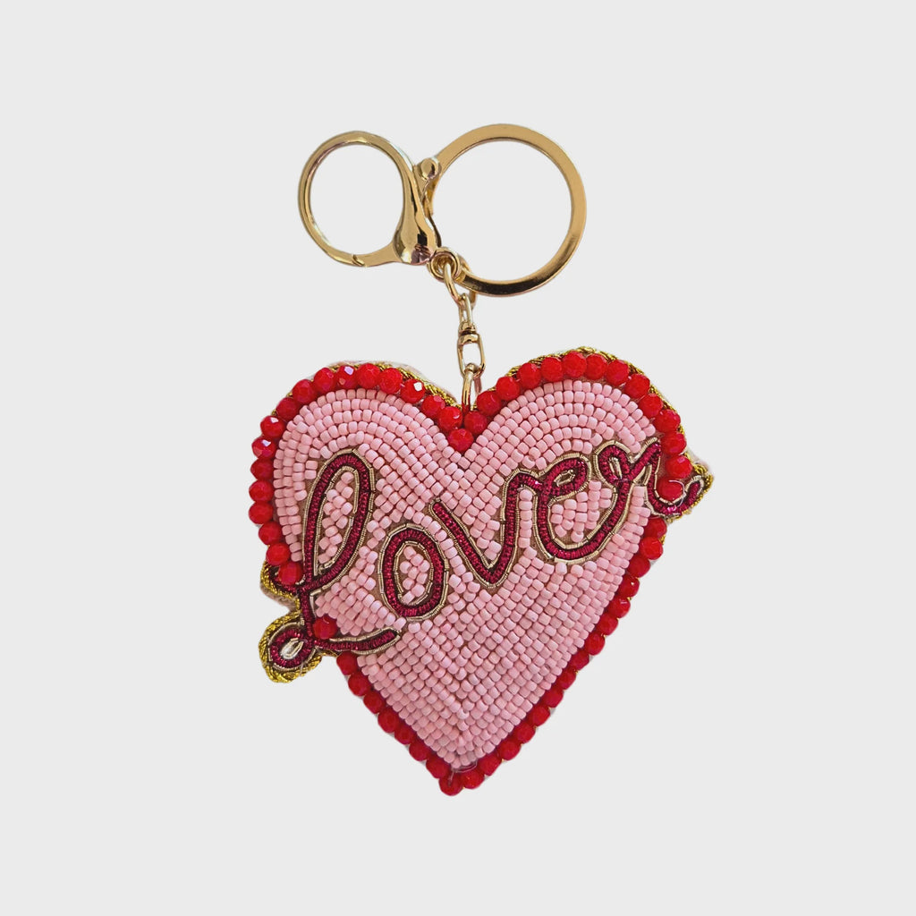 Beaded Keychain Love
