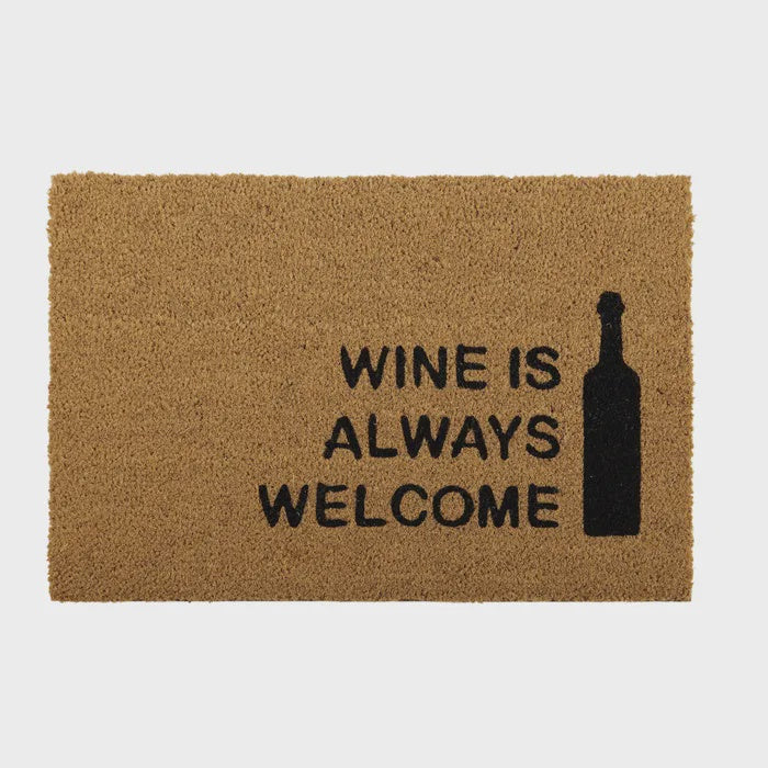 Wine Welcome PVC Backed Door Mat