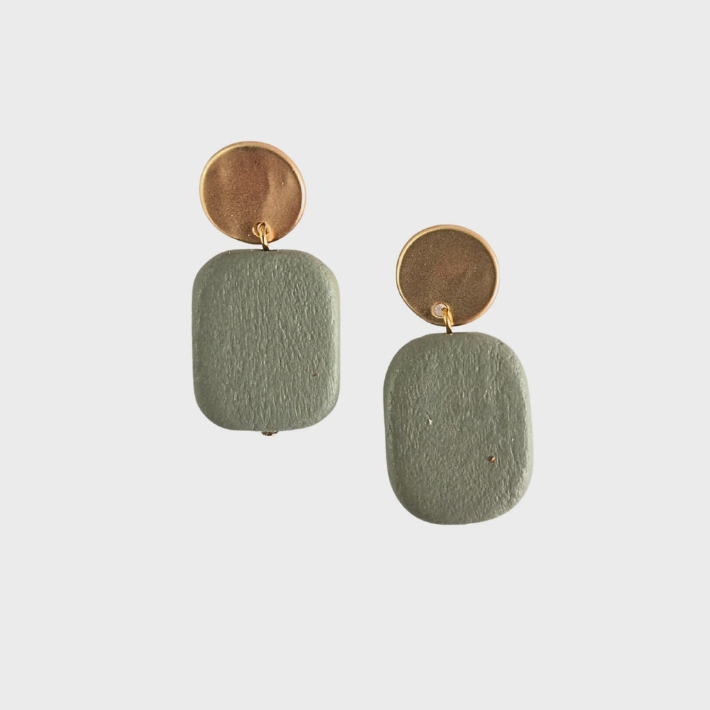 Samantha Wood Earring Sage