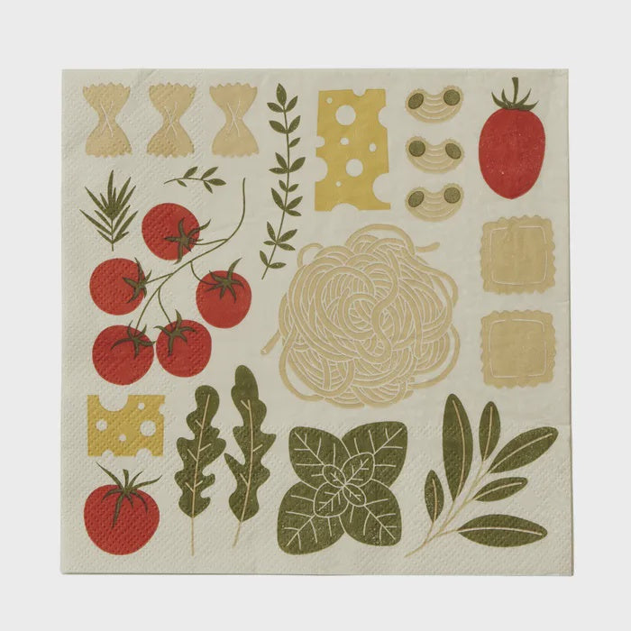 Deli Red/Olive Napkin