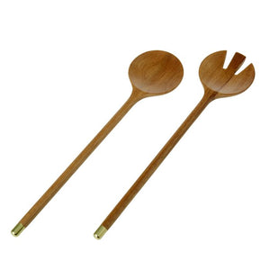 Acacia & Brass S/2 Salad Servers