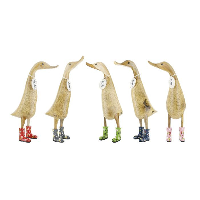 Natural Welly Duck Flowers Asst