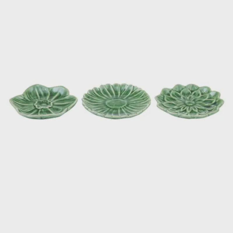 Fleurette Ceramic Dish 3 Assorted