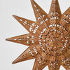Rusty Etched Star Decoration