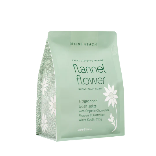 Flannel Flower Bath Salts Pouch 500g